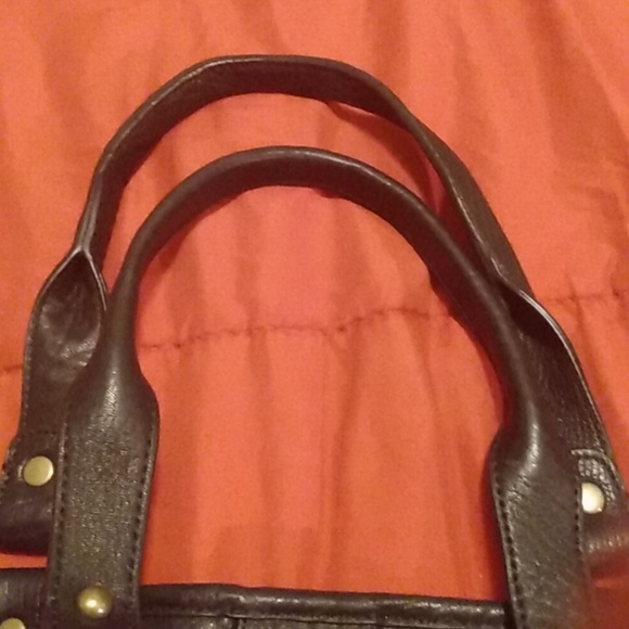 Black Leather drawstring purse - Picture 4 of 17